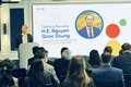 El embajador vietnamita en Washington, Nguyen Quoc Dung, pronuncia un discurso en el evento. (Foto: VNA)