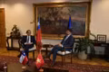 El embajador Nguyen Viet Cuong se reúne con el presidente de la Comisión de Relaciones Exteriores de la Cámara de Diputadas y Diputados de Chile. (Foto: Embajada de Vietnam en Chile)