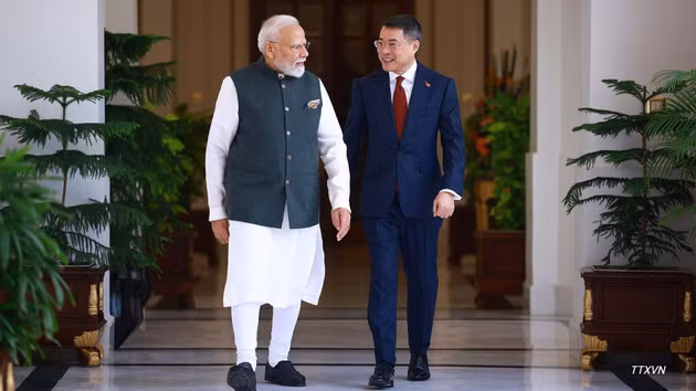 [Foto] Premier vietnamita se reúne con su homólogo indio