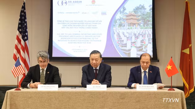 El secretario general del Partido Comunista de Vietnam y presidente del país, To Lam, en el evento