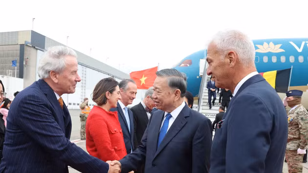 El secretario general del Partido Comunista y presidente de Vietnam, To Lam, inicia las visitas oficiales a la Unión Europea y Bélgica. (Foto: VNA)