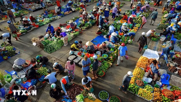 Mercado “chom hom” refleja la vida rural del delta del Mekong