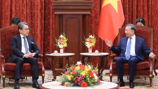 [Foto] Mandatario vietnamita recibe a ejecutivo de Banco de Cooperación Internacional de Japón