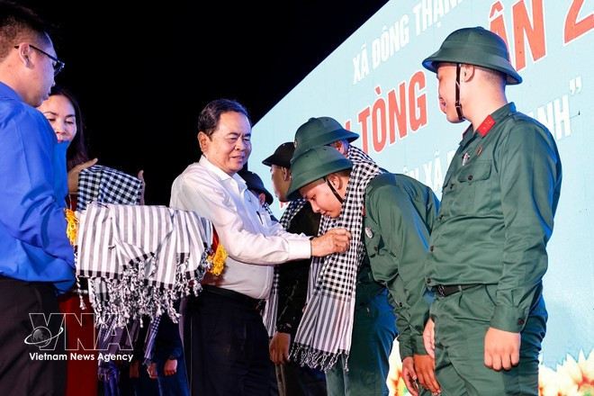 El presidente de la Asamblea Nacional de Vietnam, Tran Thanh Man, en el evento. (Foto: VNA)