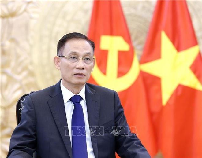 El ministro de Relaciones Exteriores de Vietnam, Le Hoai Trung. (Foto: VNA)