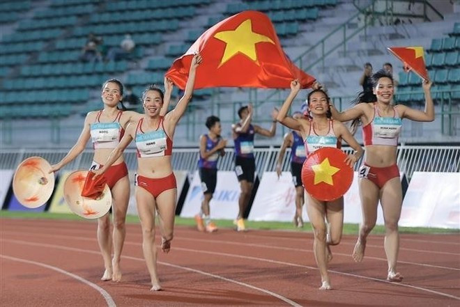 Atletismo vietnamita brilla en los SEA Games 33. (Foto: VNA)