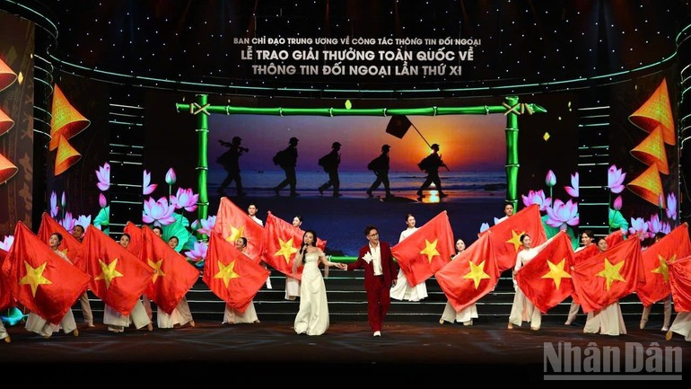 Una actuación artística en la ceremonia.