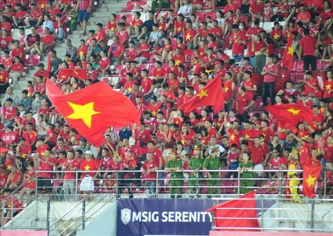 Los fanáticos vietnamitas. (Foto: VNA) Los fanáticos vietnamitas. (Foto: VNA)