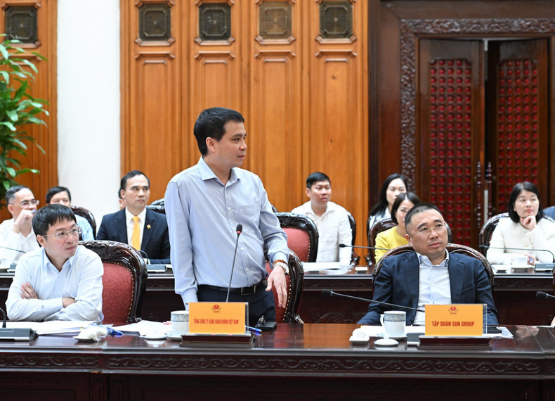 Representante de la Corporación de Aeropuertos de Vietnam en el evento.