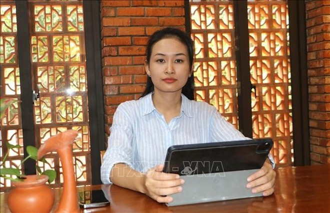 Nguyen Thi Diem Kieu, directora de la cooperativa comunitaria de turismo Binh Chau. (Foto: VNA)