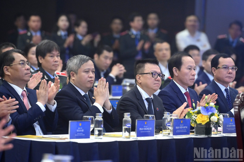 Los delegados al acto.