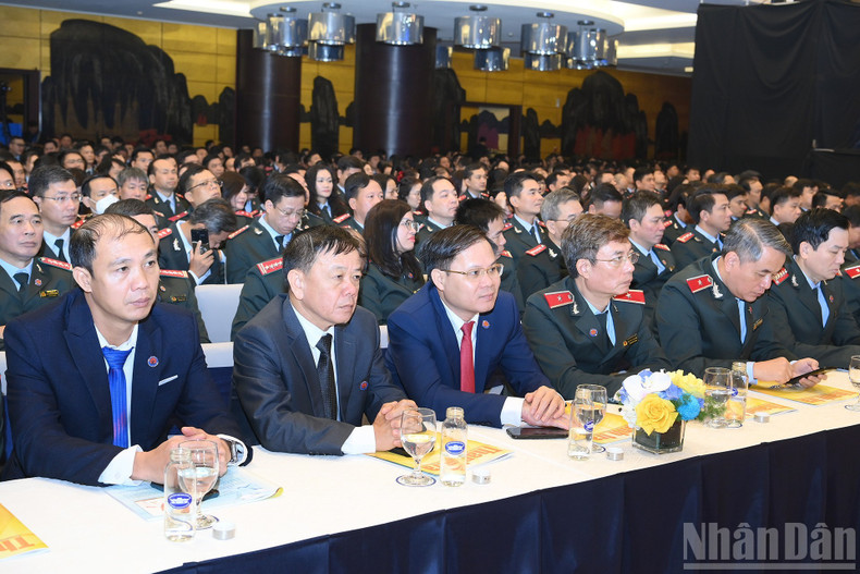 Los delegados al acto.