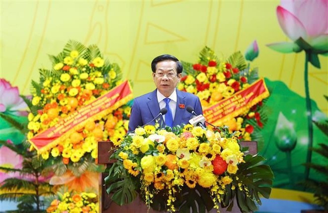 Do Thanh Binh, secretario del Comité partidista de Can Tho, habla en la cita (Foto: VNA) Do Thanh Binh, secretario del Comité partidista de Can Tho, habla en la cita (Foto: VNA)