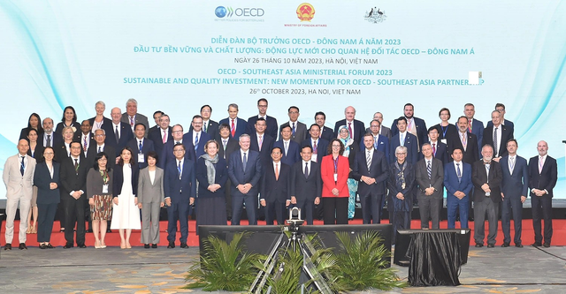 Vietnam fue la sede del Foro Ministerial OCDE-ASEAN en 2023. (Foto: VNA) Vietnam fue la sede del Foro Ministerial OCDE-ASEAN en 2023. (Foto: VNA)