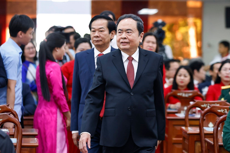 El presidente de la Asamblea Nacional, Tran Thanh Man, asiste a la ceremonia realizada en Can Tho. (Foto: VNA)