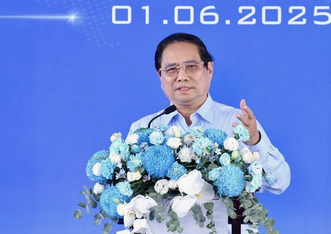 El primer ministro de Vietnam, Pham Minh Chinh, interviene en la cita. (Foto: VNA) El primer ministro de Vietnam, Pham Minh Chinh, interviene en la cita. (Foto: VNA)