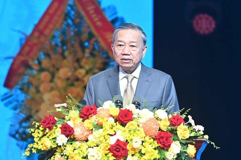 El secretario general del Partido Comunista de Vietnam, To Lam, habla en el evento. (Foto: Nhan Dan) El secretario general del Partido Comunista de Vietnam, To Lam, habla en el evento. (Foto: Nhan Dan)
