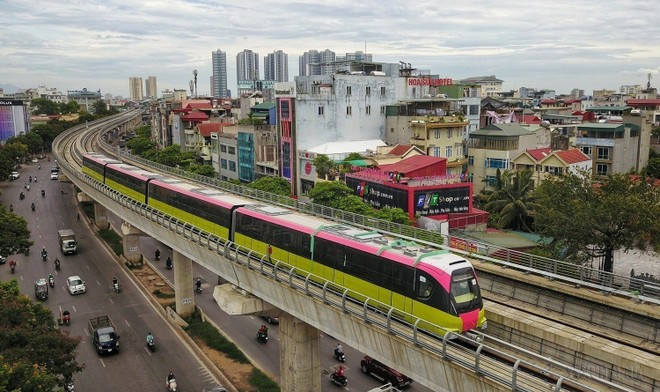 El proyecto ferroviario urbano n.º 3 (estación Nhon-Hanoi) fue diseñado por la empresa francesa Systra. (Foto: VNA) El proyecto ferroviario urbano n.º 3 (estación Nhon-Hanoi) fue diseñado por la empresa francesa Systra. (Foto: VNA)