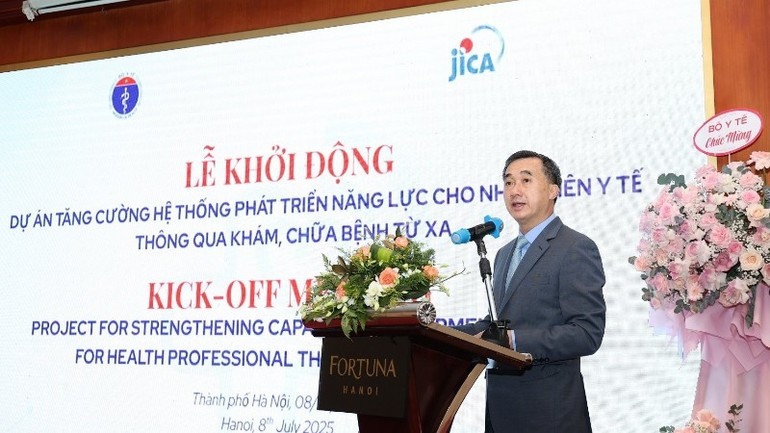 El profesor y doctor Tran Van Thuan, viceministro de Salud, interviene en el evento. (Foto: JICA) El profesor y doctor Tran Van Thuan, viceministro de Salud, interviene en el evento. (Foto: JICA)