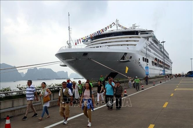 El crucero Pacific World trae 1.700 turistas a la provincia de Quang Ninh. (Foto: VNA)