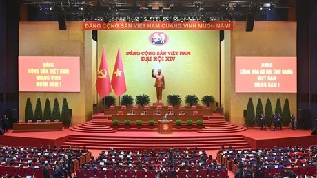 Vista panorámica de la sesión preparatoria del XIV Congreso Nacional del Partido. (Foto: Nhan Dan)