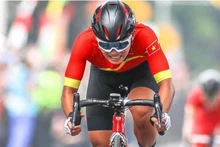 La ciclista vietnamita Nguyen Thi That (Foto: webthethao.vn)
