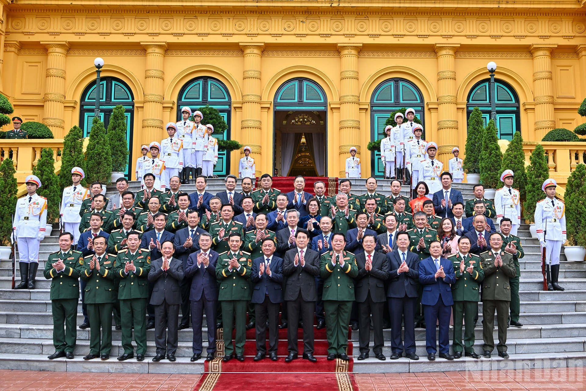 Delegados en el acto.