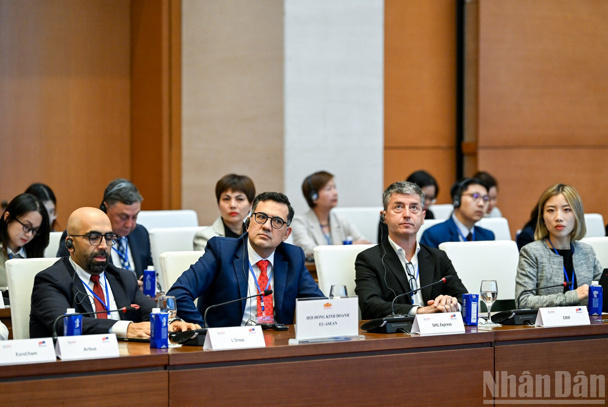 La delegación empresarial del Consejo Empresarial UE-Asean.