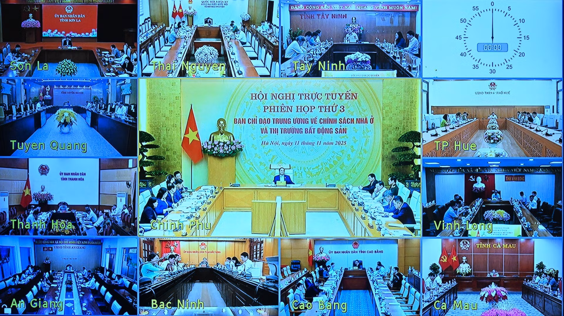 La reunión se conecta de manera virtual con 34 provincias y ciudades del país.