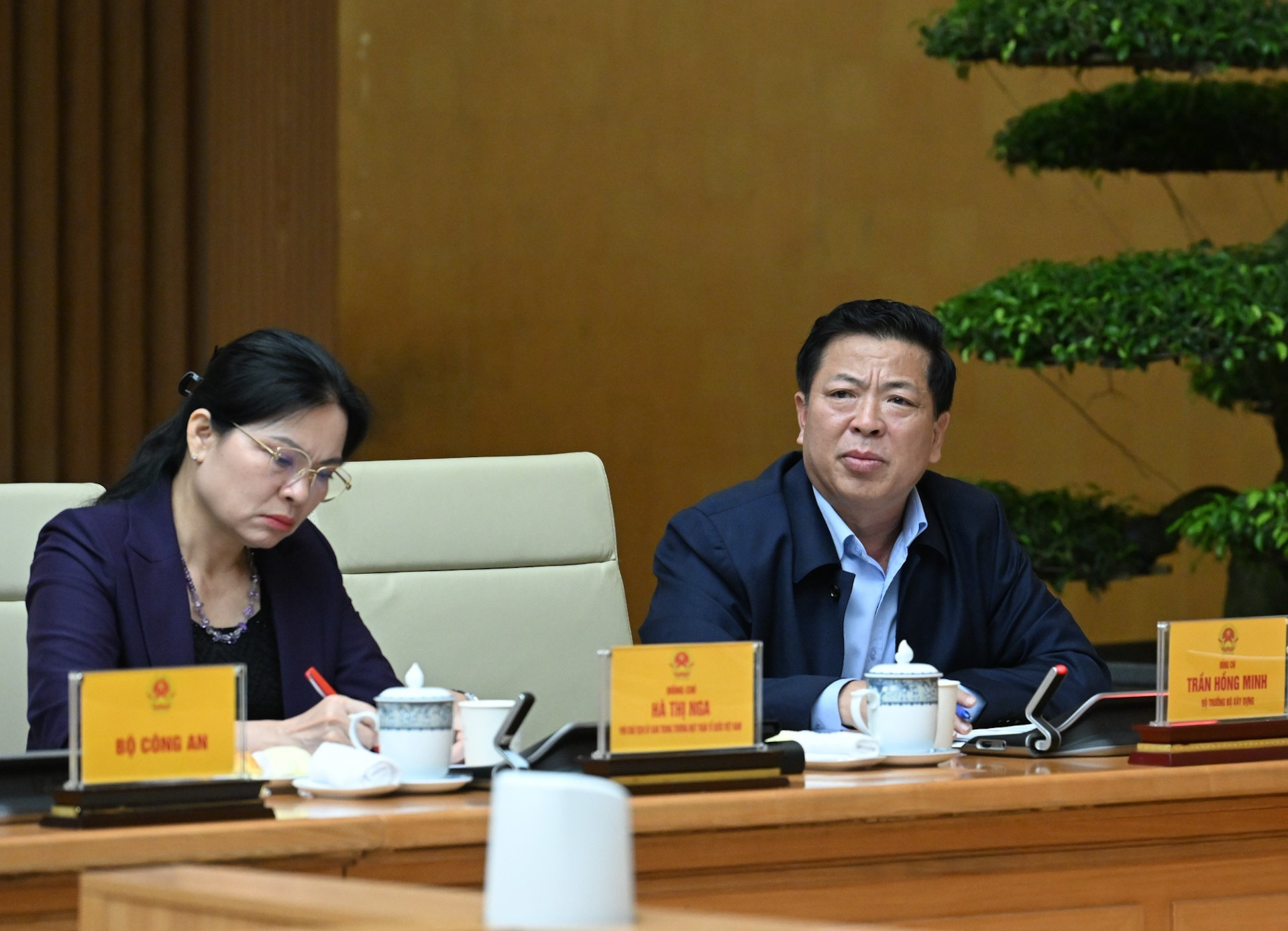 El ministro de Construcción, Tran Hong Minh, en el evento.