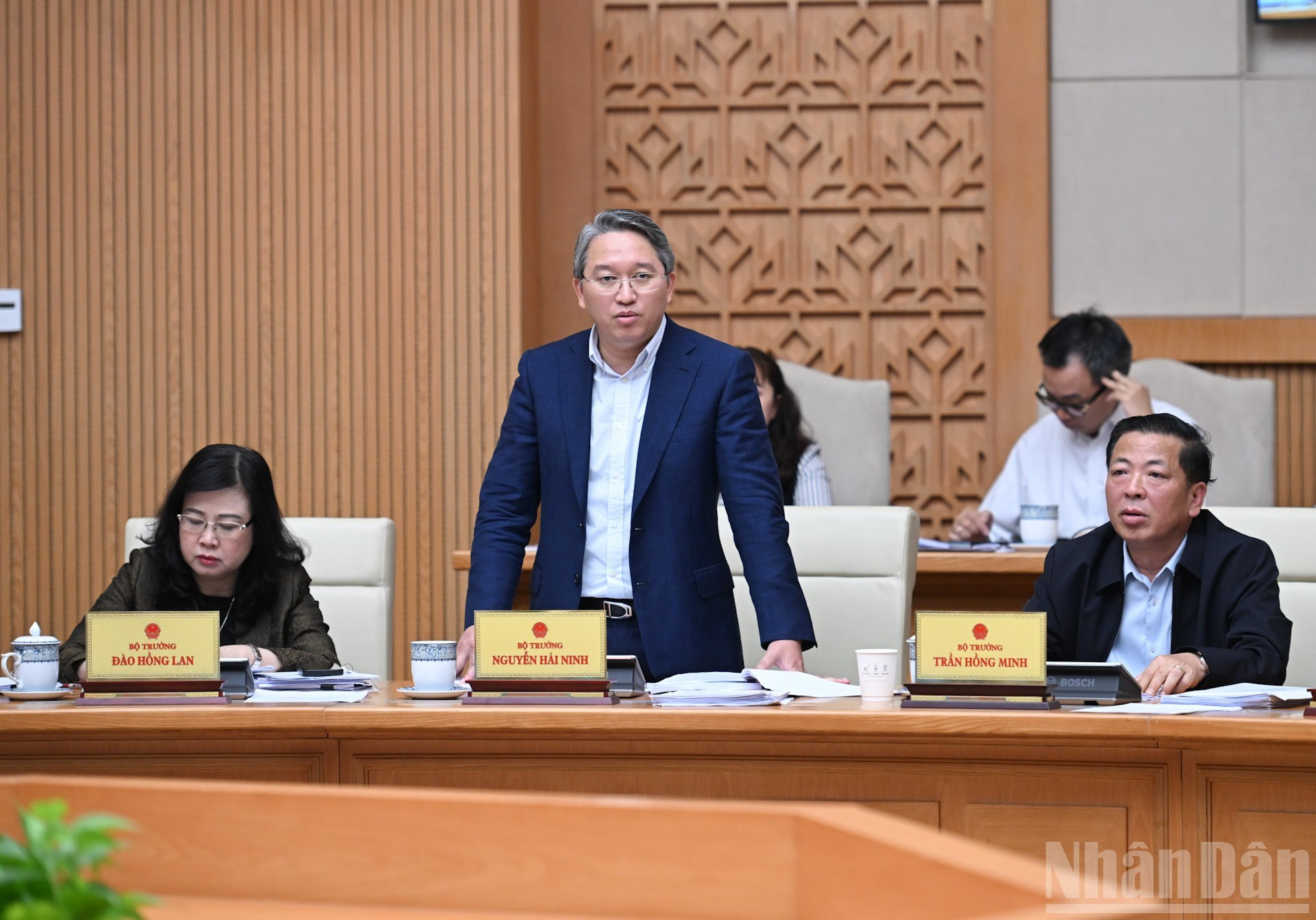 El ministro de Justicia, Nguyen Hai Ninh, en el evento.