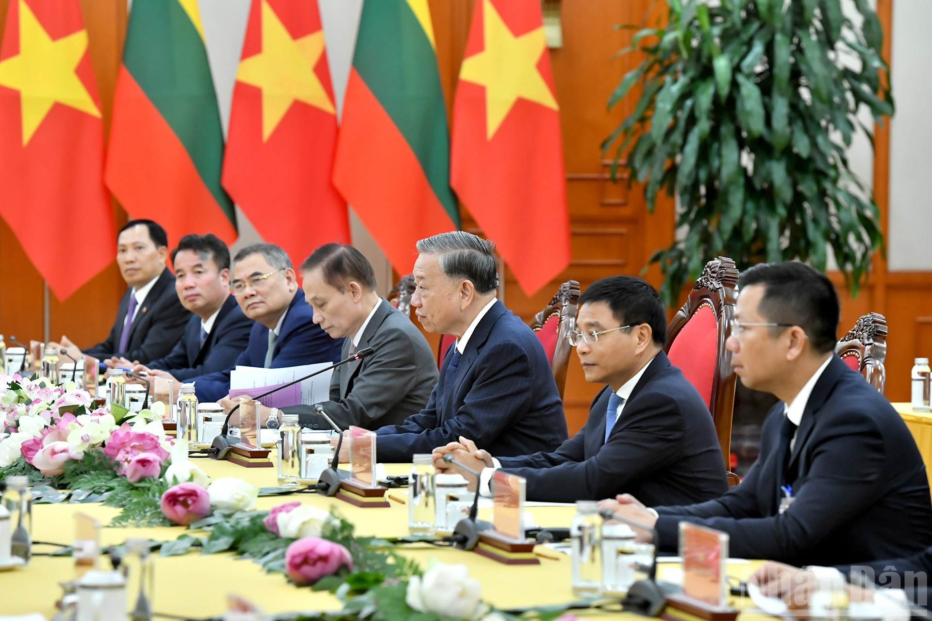 Asistentes vietnamitas al evento.