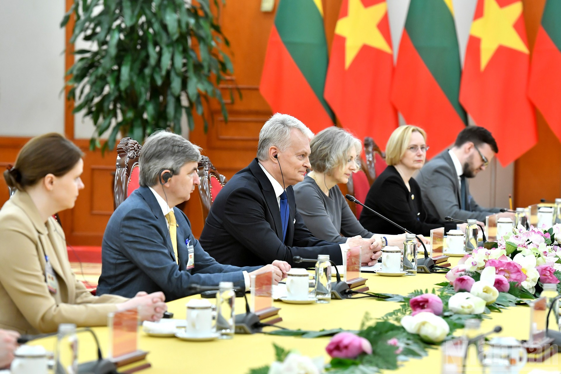 La delegación de Lituania.