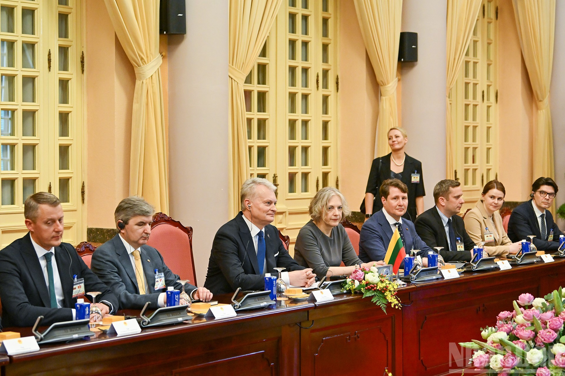 La delegación de Lituania en el evento.
