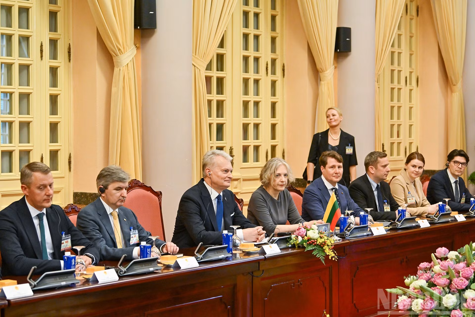 La delegación de Lituania en el evento.