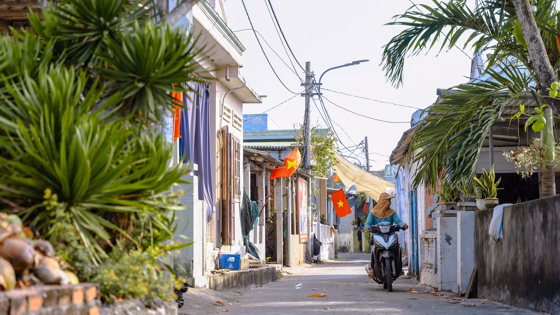 Un camino tranquilo en la isla Pequeña.