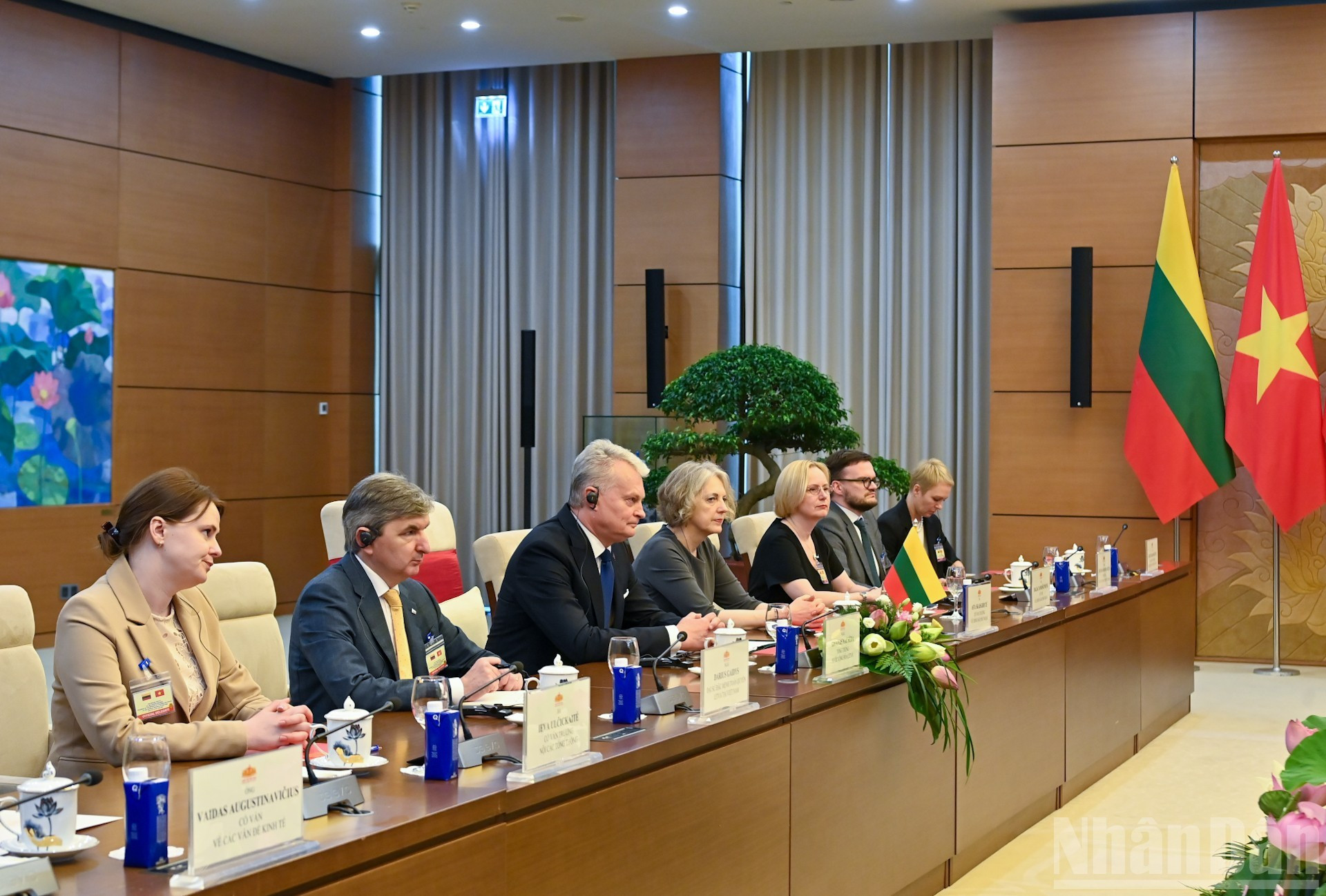 La delegación de Lituania.