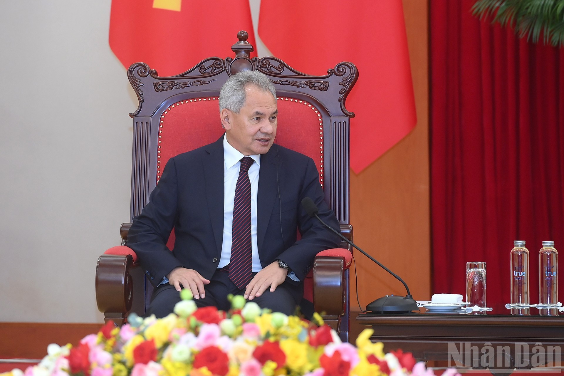 Sergei Shoigu interviene en la cita.