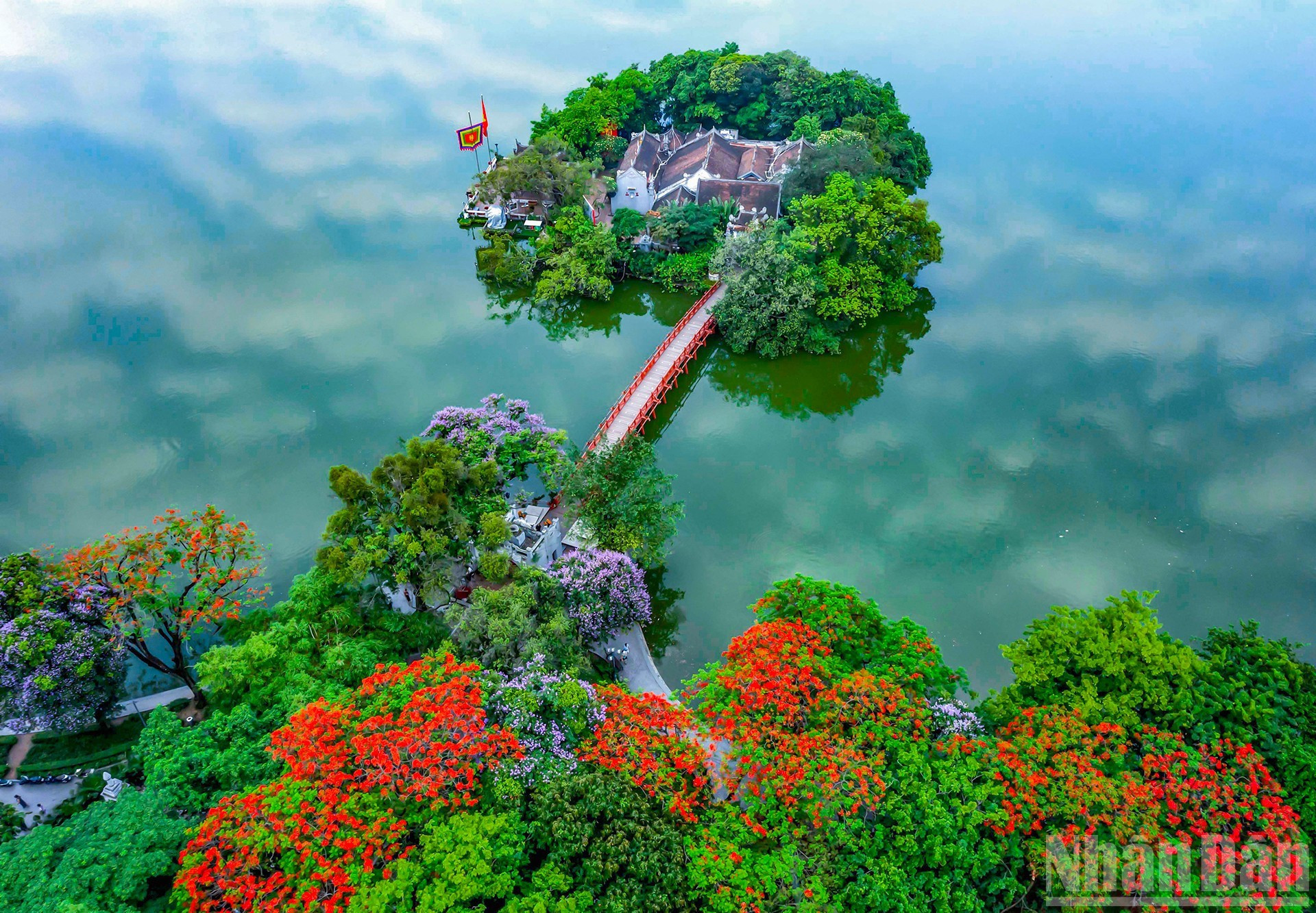 El Templo Ngoc Son, un símbolo cultural sagrado de Hanói. (Autora: Nguyen Thi Kim Thinh)