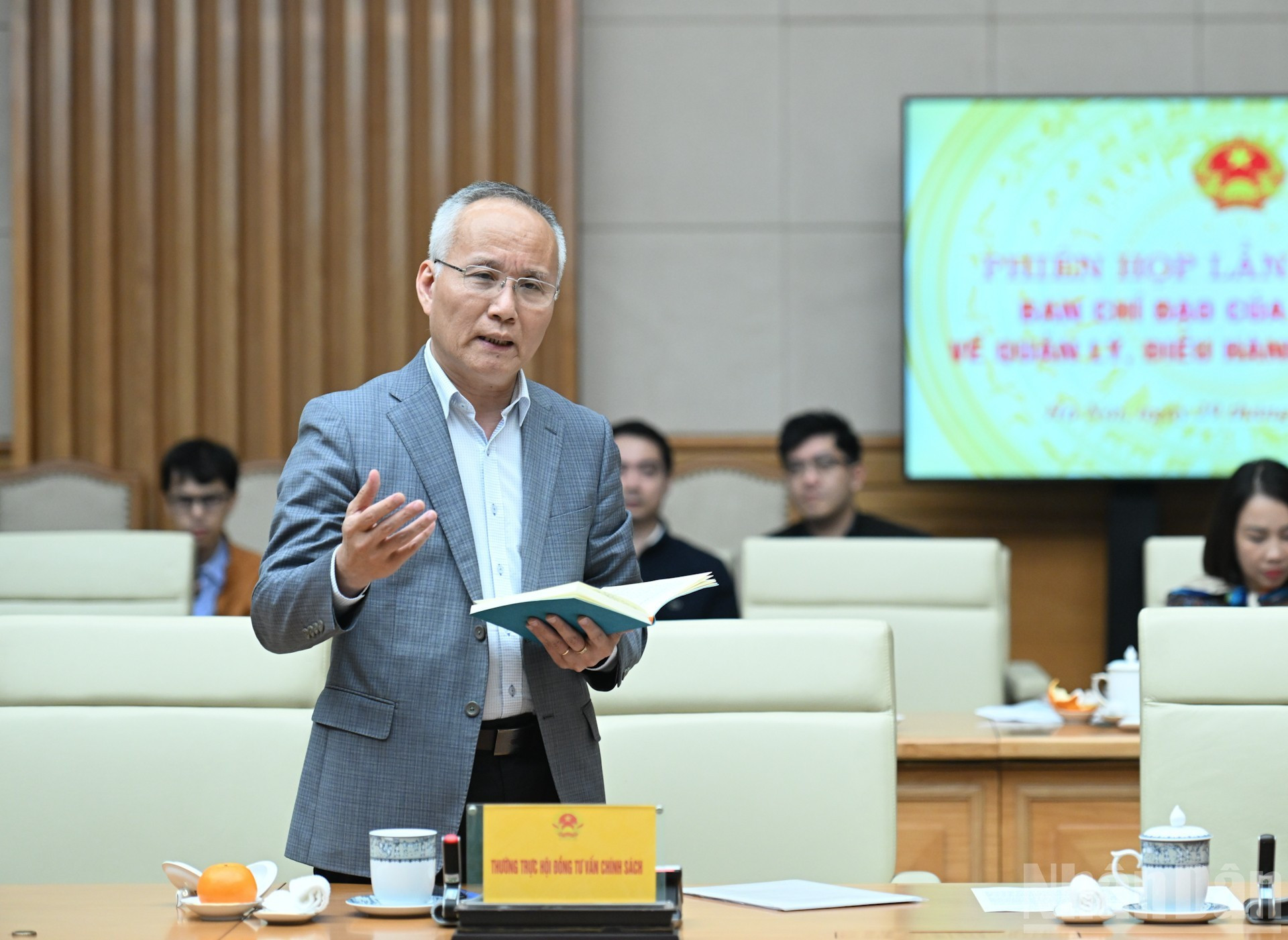 Tran Quoc Khanh, miembro permanente del Consejo Asesor de Políticas, en el evento.