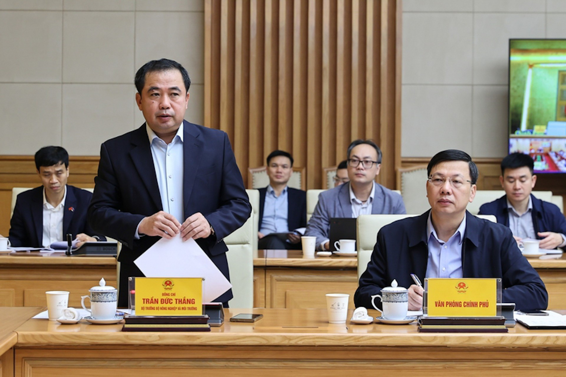 El ministro de Agricultura y Medio Ambiente, Tran Duc Thang, en el evento.