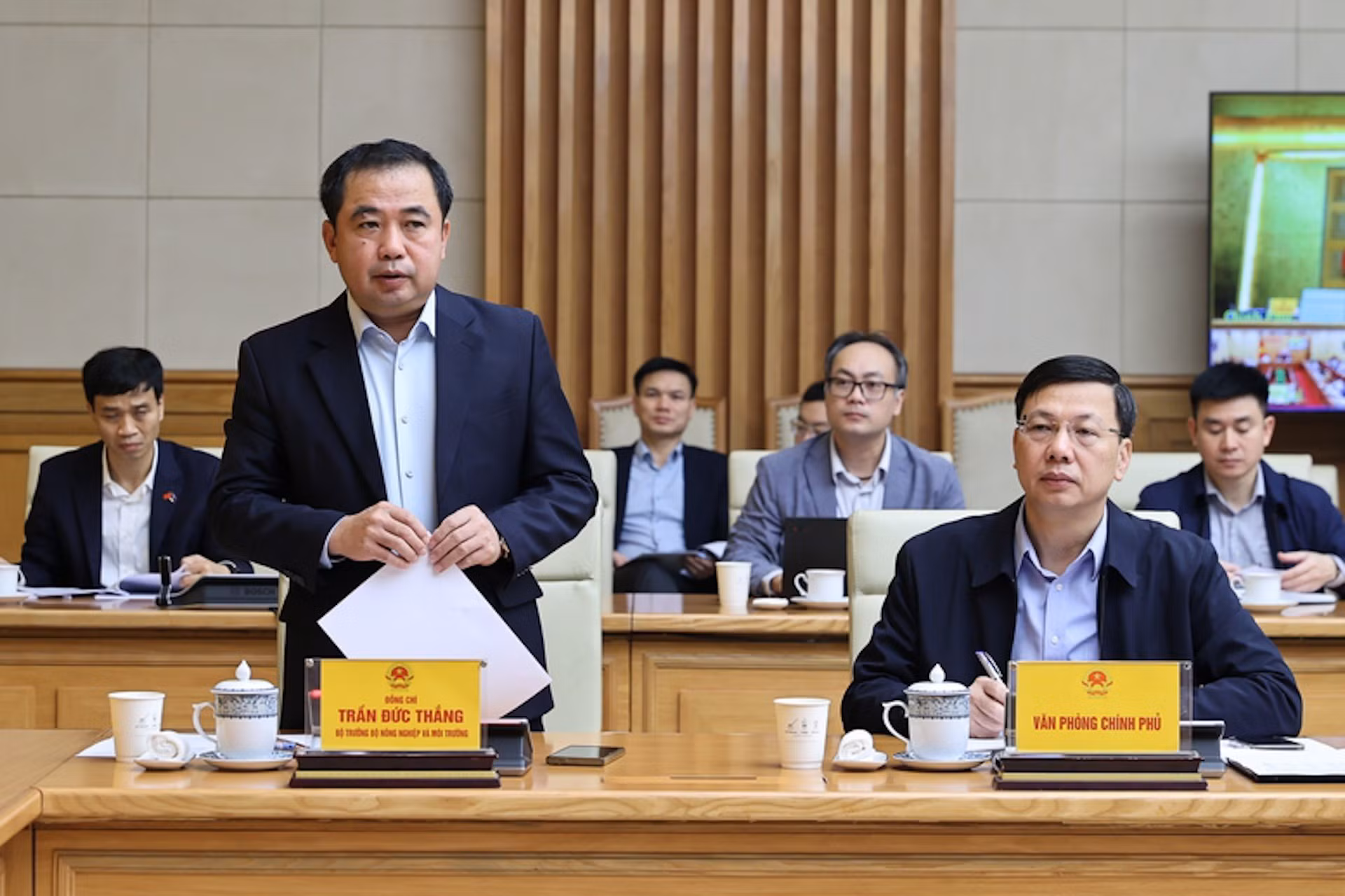 El ministro de Agricultura y Medio Ambiente, Tran Duc Thang, en el evento.