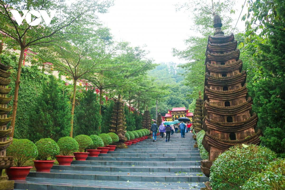 La pagoda Cay Thi (árbol de Diospyros decandra) está apartada de las zonas residenciales. Según cuentan los ancianos del pueblo, en tiempos remotos un rey solía detenerse allí para descansar.