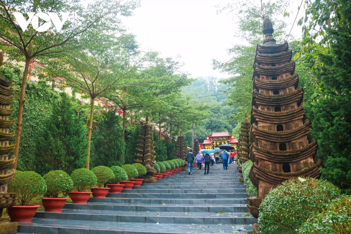 La pagoda Cay Thi (árbol de Diospyros decandra) está apartada de las zonas residenciales. Según cuentan los ancianos del pueblo, en tiempos remotos un rey solía detenerse allí para descansar.