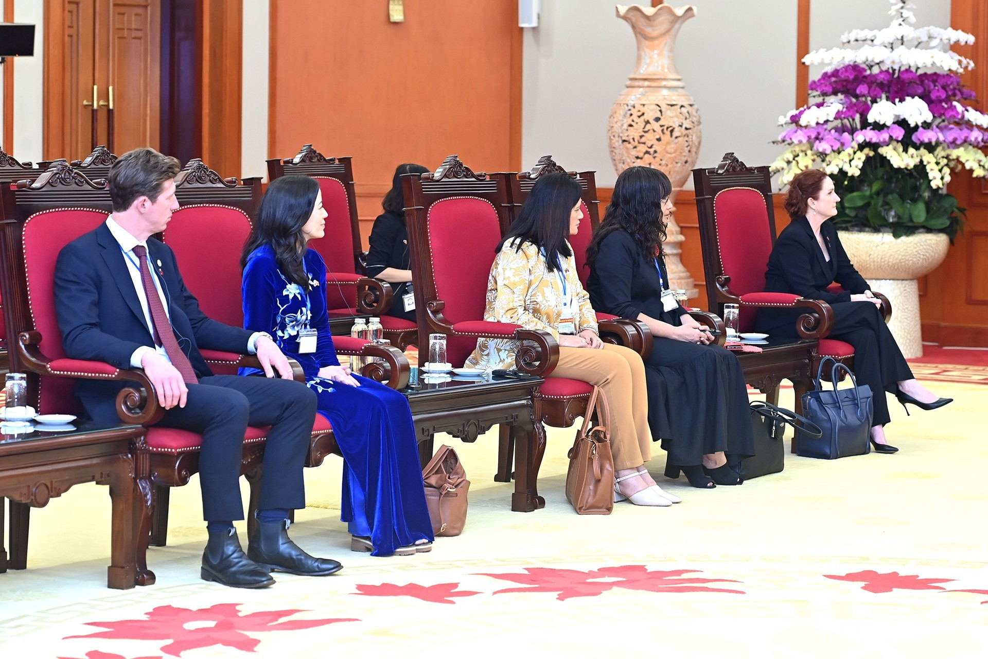 La delegación del Parlamento neozelandés.