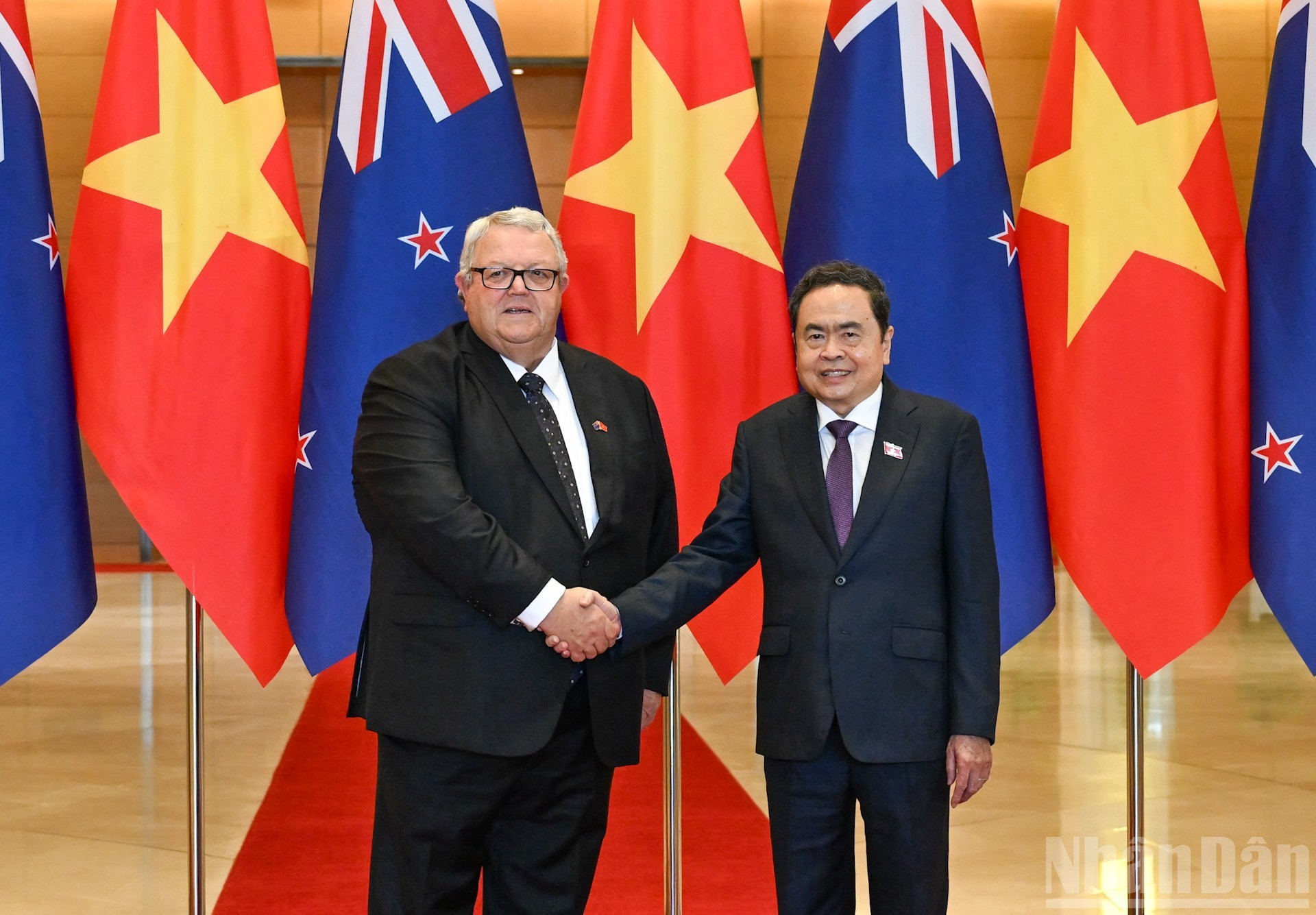 [Foto] Presidente del Legislativo vietnamita mantiene conversaciones con su homólogo de Nueva Zelanda