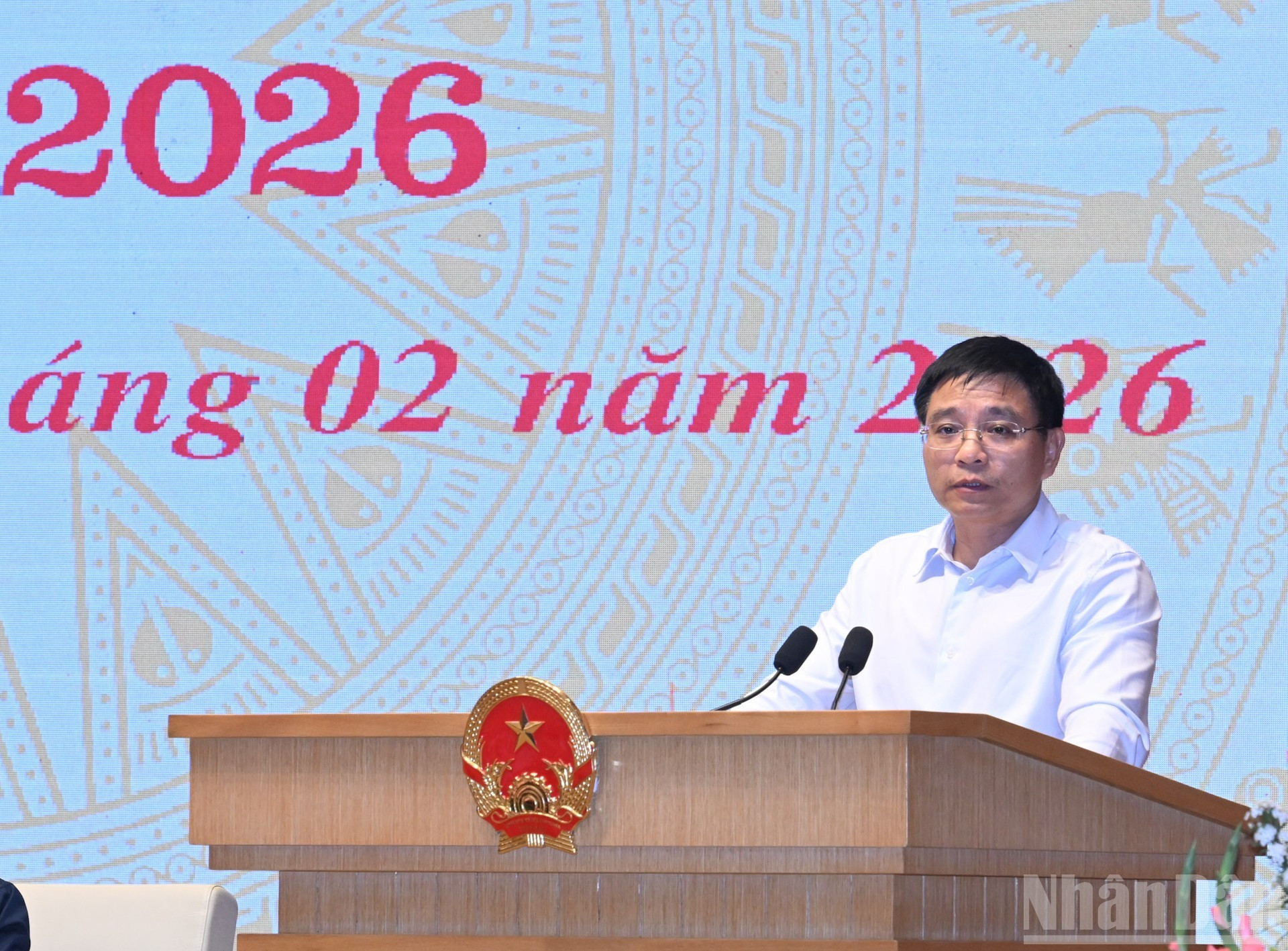 El ministro de Finanzas, Nguyen Van Thang, en el evento.