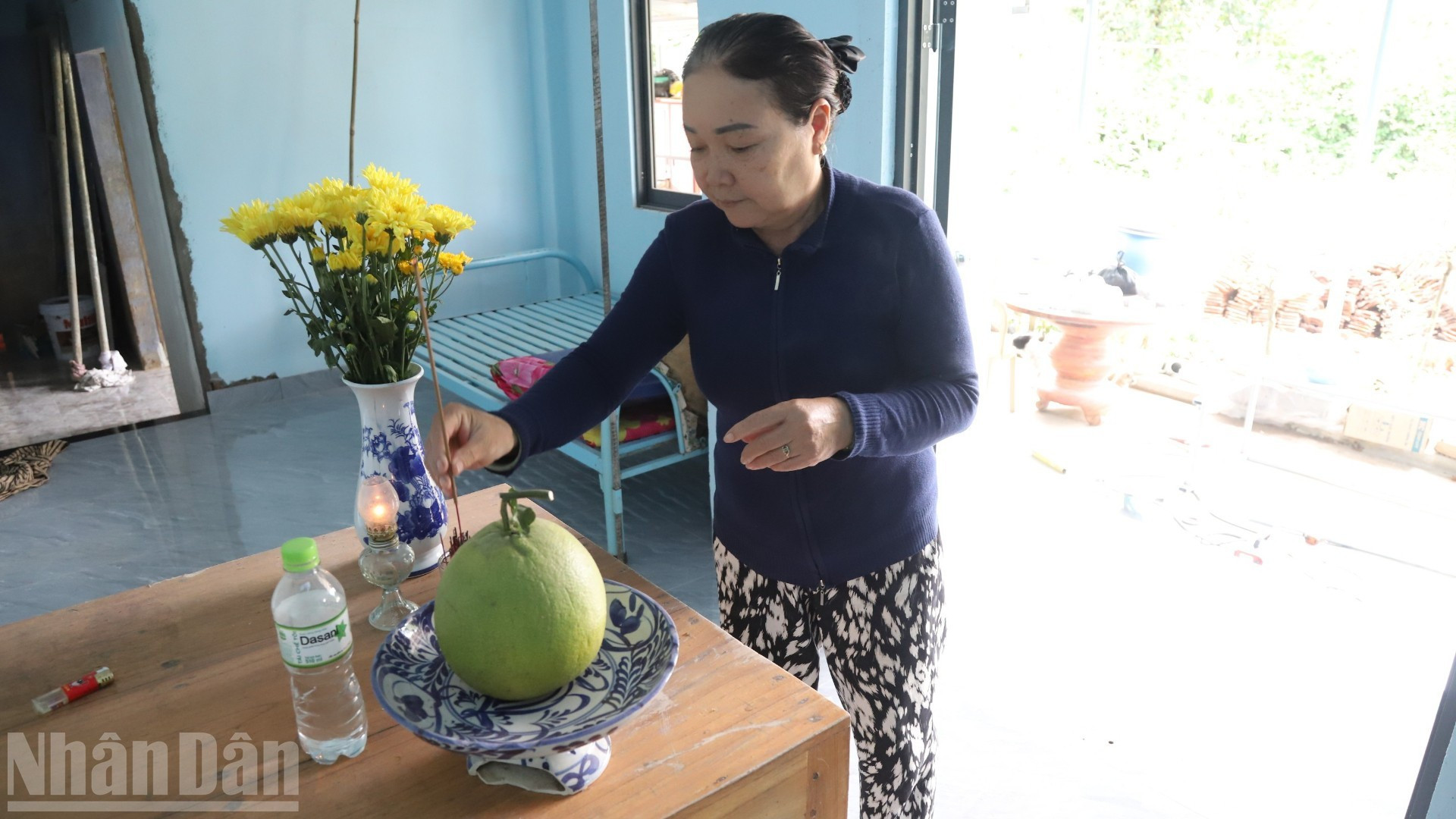 Thi Chung disfruta de los primeros días festivos en su casa recién estrenada.