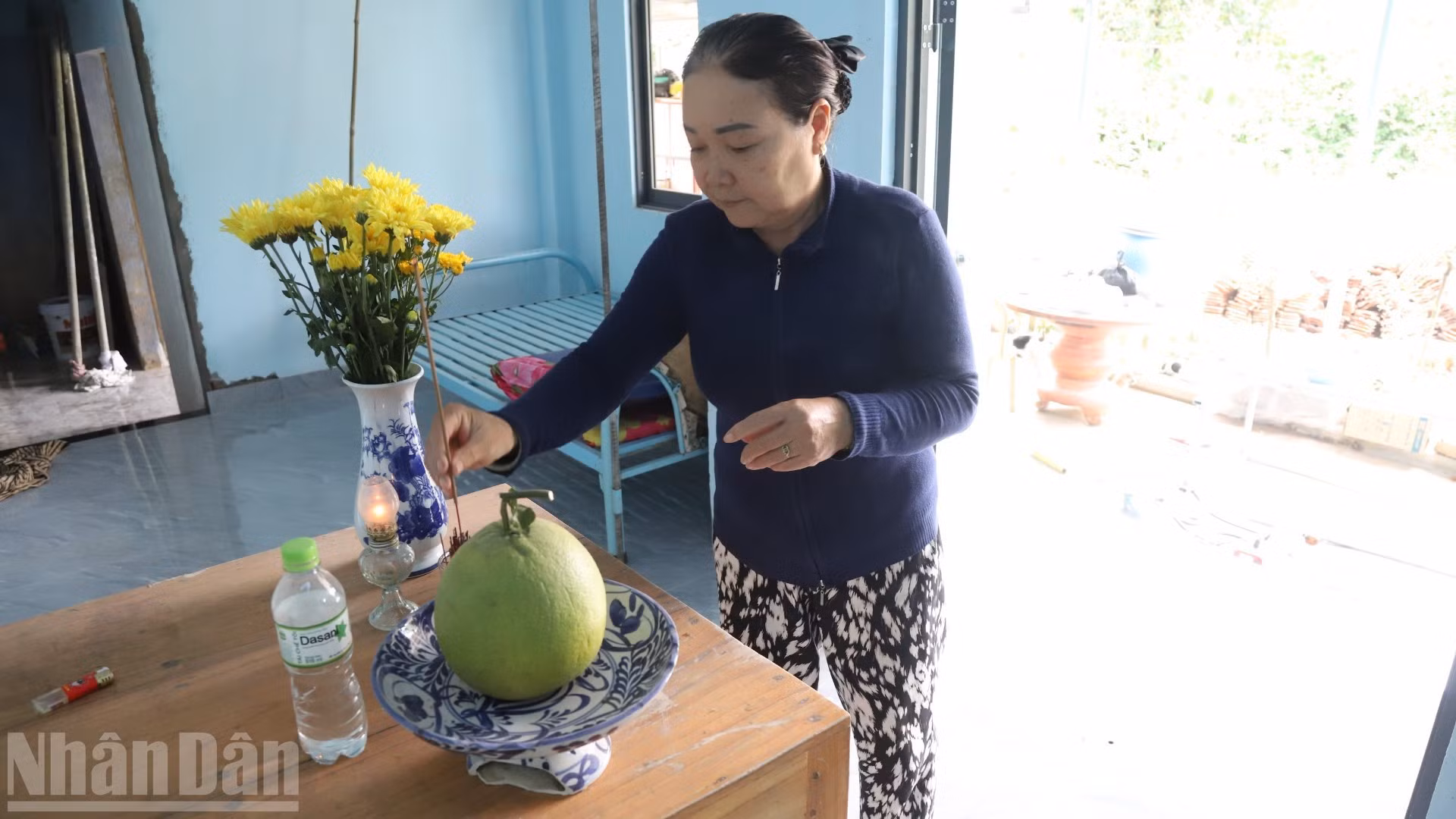Thi Chung disfruta de los primeros días festivos en su casa recién estrenada.