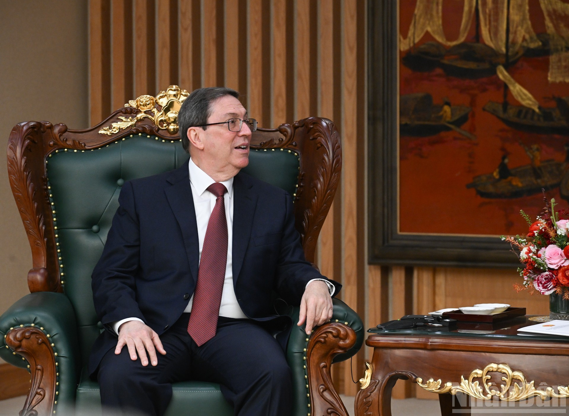 Bruno Rodríguez Parrilla interviene en la cita.